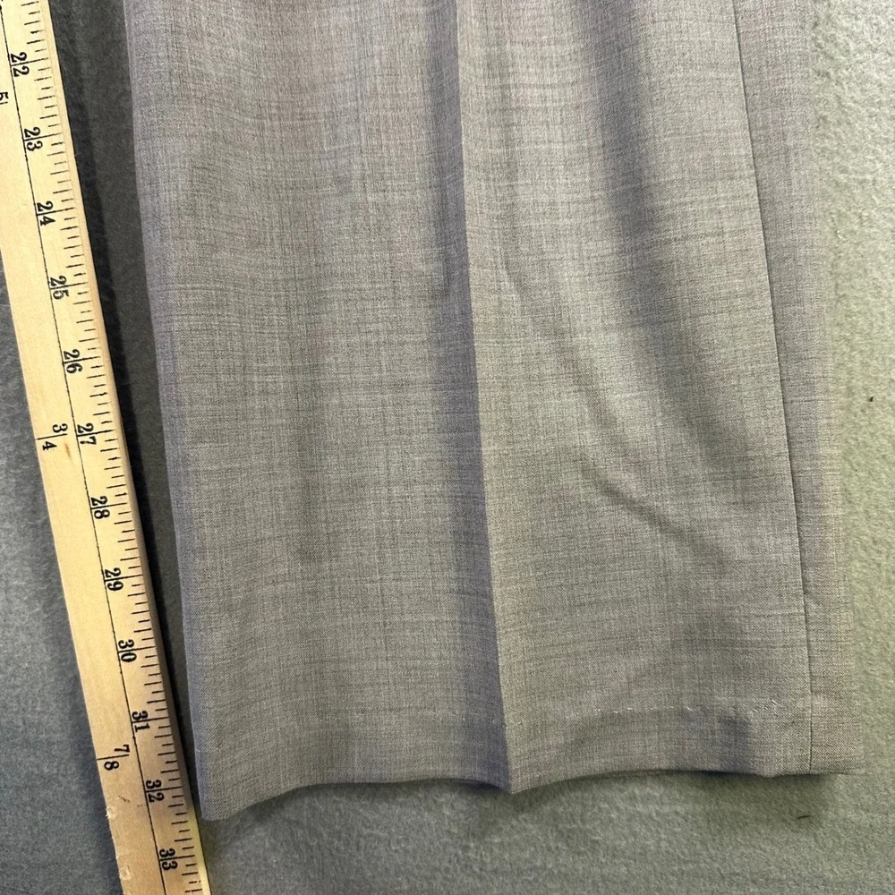 Banana Republic Mens 38x32 Tailored Slim Fit Dress Pants Gray Flat Front Trouser
